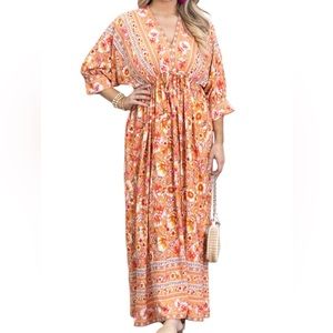 HYFVE Women’s Floral Maxi Dress NWOT